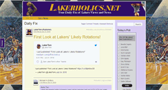 Desktop Screenshot of lakerholics.net