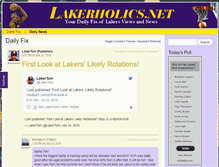 Tablet Screenshot of lakerholics.net